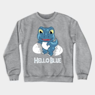 Hello BLue Crewneck Sweatshirt